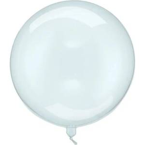Party Deco Голям pvc Балон - Прозрачен Син (40 см) (orb16-1-001)