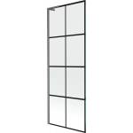 Mexen Next L параван за вана с 1 крило 70 x 150 cm, черна решетка, gun gray четкан - 895-070-000-03-77-66 (895-070-000-03-77-66)