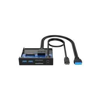 GRAUGEAR Graugear Multi Frontblende USB HUB with USB Hub + Kartenleser