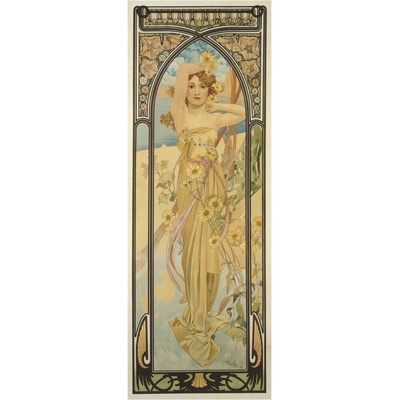 Pohled Alfons Mucha – Brightness, dlouhý
