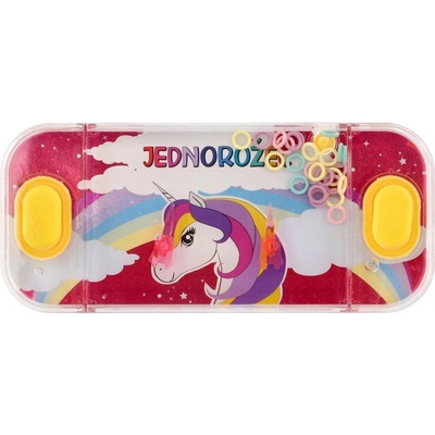 Teddies Vodní hra hlavolam jednorožec červená