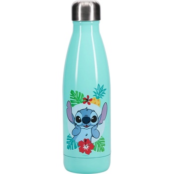 Paladone Метална бутилка Paladone - Lilo & Stitch, Stitch, 460 ml (PP10960LS)
