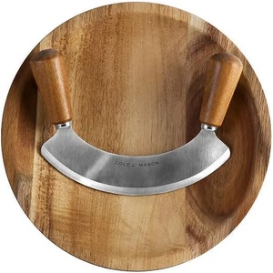 Cole & mason (Англия) Нож за кълцане COLE & MASON с дървена подложка (Cole & Mason H 722130)