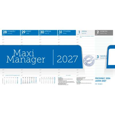 Stolní Maximanager modrý 2027