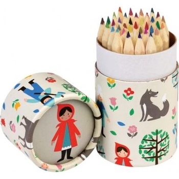 Rex London - Комплект цветни моливи в кутия - Червената шапчица - 36 броя (26739)