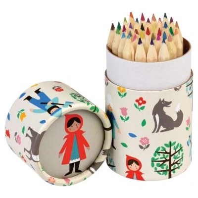 Rex London - Комплект цветни моливи в кутия - Червената шапчица - 36 броя (26739)