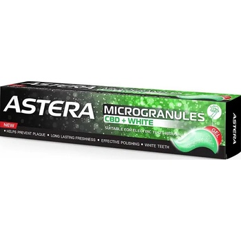 Astera Паста за зъби Microgranules CBD + White, 75 ml
