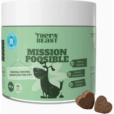 TheraBeast Mission Poosible – probiotika a prebiotika pro psy – 60 ks –