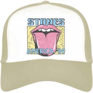 The Rolling Stones America '89 Tour Map Шапка с козирка Sand & White UNI (RSMBCAP03SW)