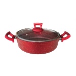 Haschever Hr-granite-ЧЕРВЕНО-Тенджера 26х7.5см-3.9л. (9737.001)ПЛИТКА (0189146)