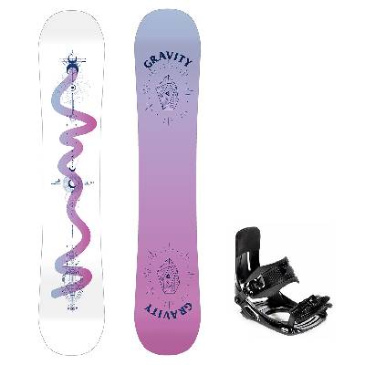 Gravity snowboards Snowboard komplet Gravity Fairy 24/25 junior + vázání Croxer MP180 Velikost: 135 cm, Velikost vázání: S
