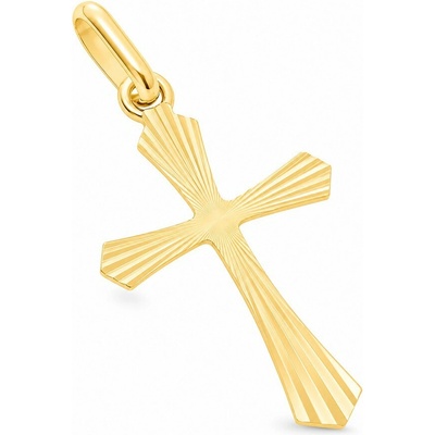 Argento Zlatý prívesok krížik 8A116