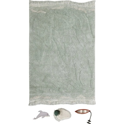 Lorena Canals Памучно детско килимче за игра в цвят мента 90x130 cm Waves - Lorena Canals (C-WAVES)