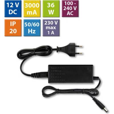 MCLED Napaječ LED 36W 12V/3A IP20 ML-732.064.11.0