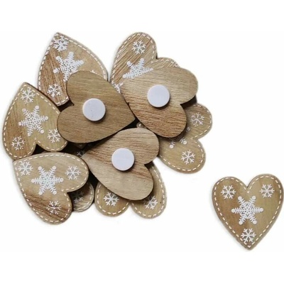 Lepaso Zajíc dřevo přízdoba 12ks/4cm natural