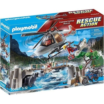 Playmobil 70663 Nasazení helikoptéry v kaňonu