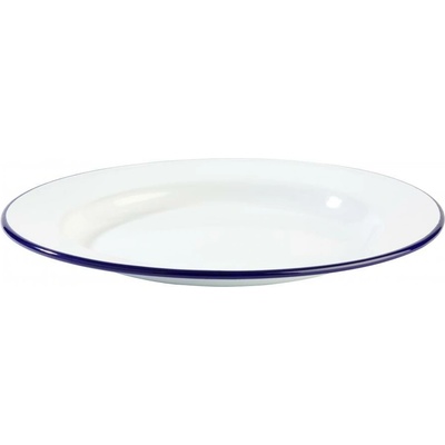 APS Tanier plytký s priemerom 200 mm bielo-modrý Enamelware