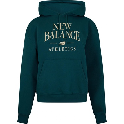 New Balance Дамски суичър New Balance Womens Trackside Pull Over Hoody - Navy