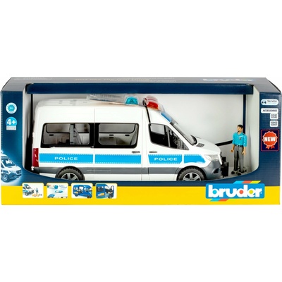 Bruder 2683 MB Sprinter Police so svetelným a zvukovým majákom