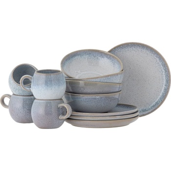 Bloomingville Глинен комплект за хранене 12 бр. Paula - Bloomingville (82061529)