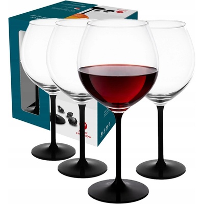 Altom Design Onyx Skleničky na víno na vodní koktejl velké 4 x 700 ml