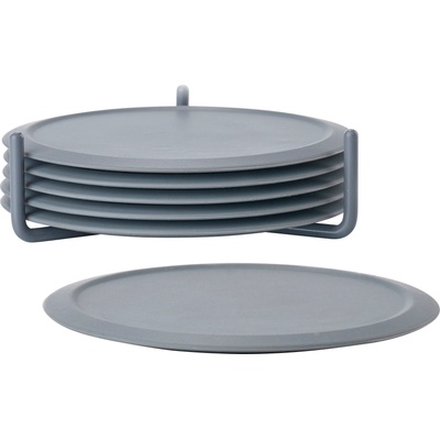 Zone Denmark Подложки за стъклени чаши Singles сиви 6 бр (330304)