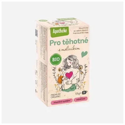 Apotheke Čaj pro těhotné s maliníkem 6 x 20 ks