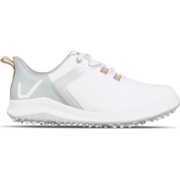 Slazenger Дамски голф обувки Slazenger V Series Spiked Golf Shoes Womens - White/Grey/Rose Gold