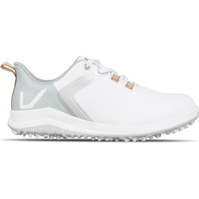 Slazenger Дамски голф обувки Slazenger V Series Spiked Golf Shoes Womens - White/Grey/Rose Gold