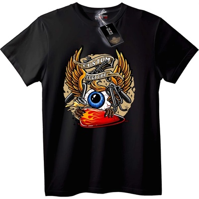 NOONEBRAND Тениска Арт око - 2XL, Black