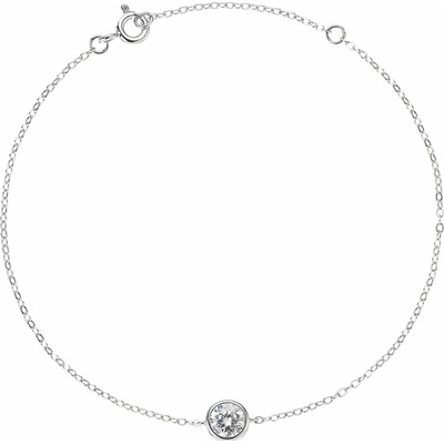 PAVONA Strieborný náramok AMELIA 13M00002 moissanite