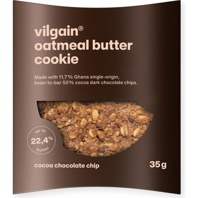 Vilgain Oatmeal Butter Cookie – kakao choco chip 35 g