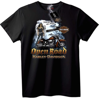NOONEBRAND Тениска с Ангел от Открития Път на Harley-Davidson - XL, White