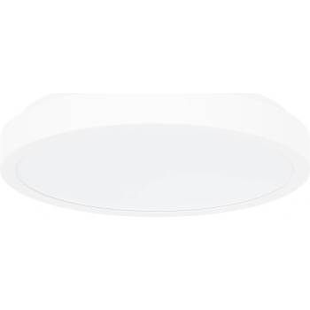 Rábalux Samira, indoor round white plastic ceiling lamp, 18W, with shade: 1400lm, without shade: 1800lm, 4000K, D25cm, H6cm, bac (71257)