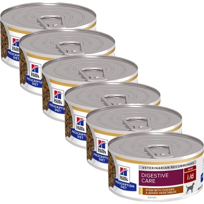 Hill's Hill s Prescription Diet i/d Stew Mini Грижа за храносмилането консерви за кучета 6 x 156 г