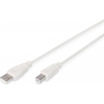 Digitus AK-300105-018-E USB, USB 2.0 USB A USB B, 1,8m, béžový