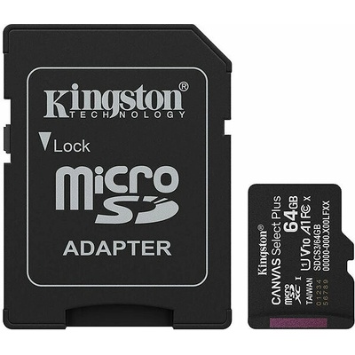 Kingston MicroSDXC 64 GB Canvas Select Plus SDCS3/64GB