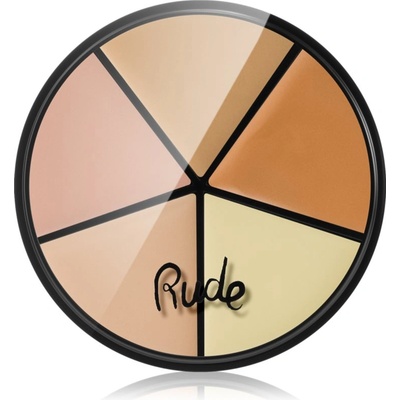 Rude Cosmetics Fabulous Concealer Wheel палитра коректори цвят Light 7.5 гр