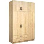 TopMebel Трикрилен гардероб Victoria TopMebel с шкаф в цвят дъб 150x60x240cm - topmebel - 1 018,54 лв