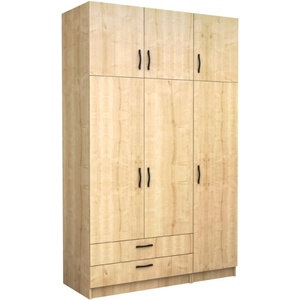 TopMebel Трикрилен гардероб Victoria TopMebel с шкаф в цвят дъб 150x60x240cm - topmebel - 1 018,54 лв