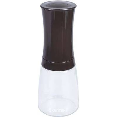 KYOCERA (Kyoto Ceramics - Япония) Мелничка за сол, пипер или подправки KYOCERA с керамичен механизъм - кафява (Kyocera CM- 20C-SF)