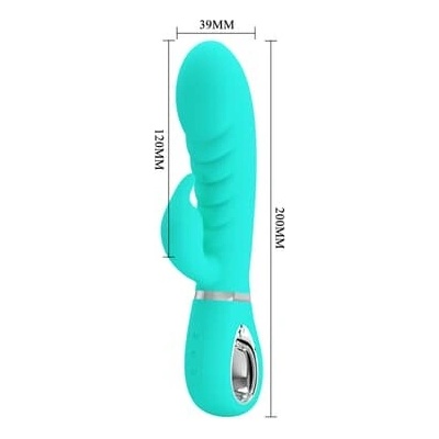 Party Up silikónový vibrátor typ králik nabíjateľný USB Edward