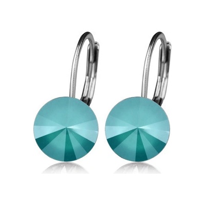 Nubis ocelové náušnice s krystaly Swarovski AZURE BLUE NBS08-AZB