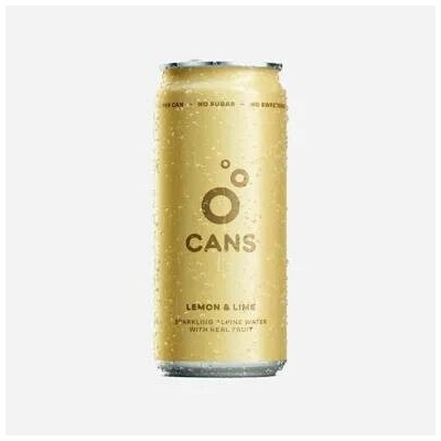 Cans Sycená voda s příchutí citronu a limetky 12 x 330 ml