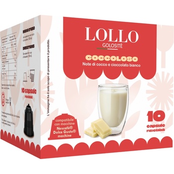 Lollo Caffé Coccoloso Бял шоколад за Dolce Gusto 10 капсули