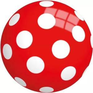Simba Toys Гумена топка, червена с точки - 23 см (130050131)