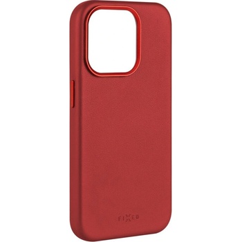 FIXED MagLeather kožené s podporou Magsafe Apple iPhone 15 Pro Max červené FIXLM-1203-RD