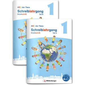 ABC der Tiere 1 Neubearbeitung - Schreiblehrgang Druckschrift, Teil A und B, 2 Teile | Klaus Kuhn, Mareike Hahn, Kerstin Mrowka-Nienstedt (2023)