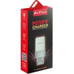 DeTech Мрежово зарядно устройство DeTech DE-61, 20W, 1 x Type-C F, PD, Бял - 40545