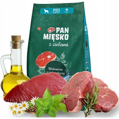 Pan Mięsko s bylinkami- Chipsy s hovězím masem a tuňákem S 3 kg